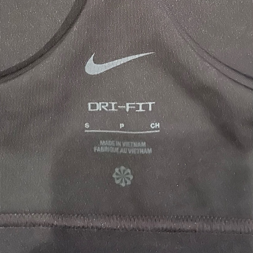 NWT Womens Nike Dri-Fit Swoosh Black Medium Support High Neck Sports Bra Small - Picture 4 of 9
